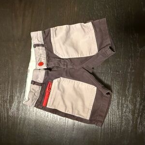 Stella McCartney Kids Gray White and Red Shorts